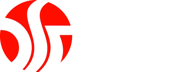Logomarca OST Pneus: colorida chapada, para fundos escuros